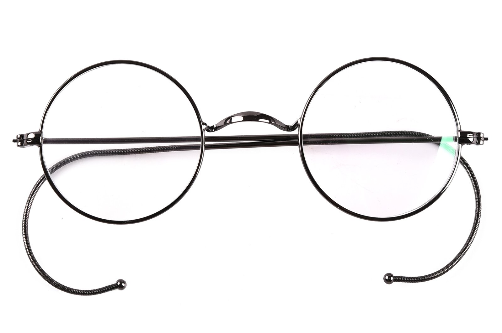 Agstum Retro Small Round Optical Rare Wire Rim Eyeglasses Frame (Gunmetal, 43)