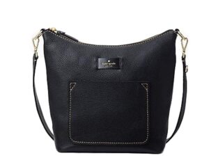 kate spade new york maple street janelle leather shoulder bag - black $278