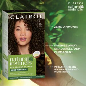 Clairol Natural Instincts Demi-Permanent Hair Dye, 6G Light Golden Brown Hair Color, Pack of 3