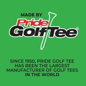 Pride Performance 2-3/4" Matte Finish Golf Tees, Mix 30 Count