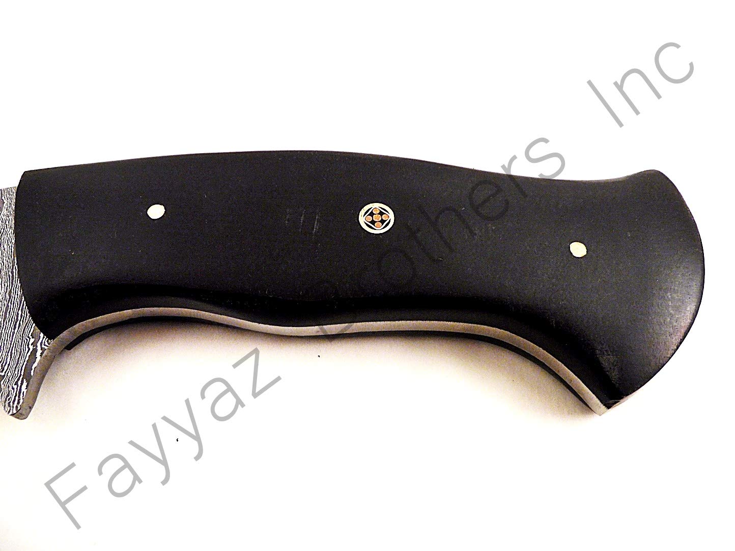 FAYYAZ BROTHERS Custom Made Damascus Steel Hunting Knife/Kukri Knife FBK-15303 (Black Micarta)