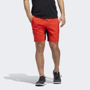 adidas 4krft tech woven 3-stripes shorts men's, red, size 2xl