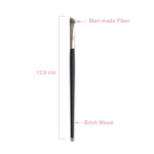 DogieLyn Eye Makeup Gel Eyeliner Brushes - Ultra Fine Bent Eyeliner Brush Angled Eye Define Pointed Round Brush Kit