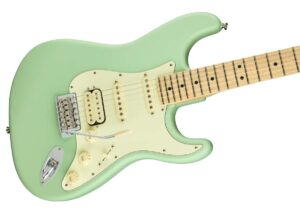 fender american performer stratocaster hss - satin seafoam green with maple fingerboard