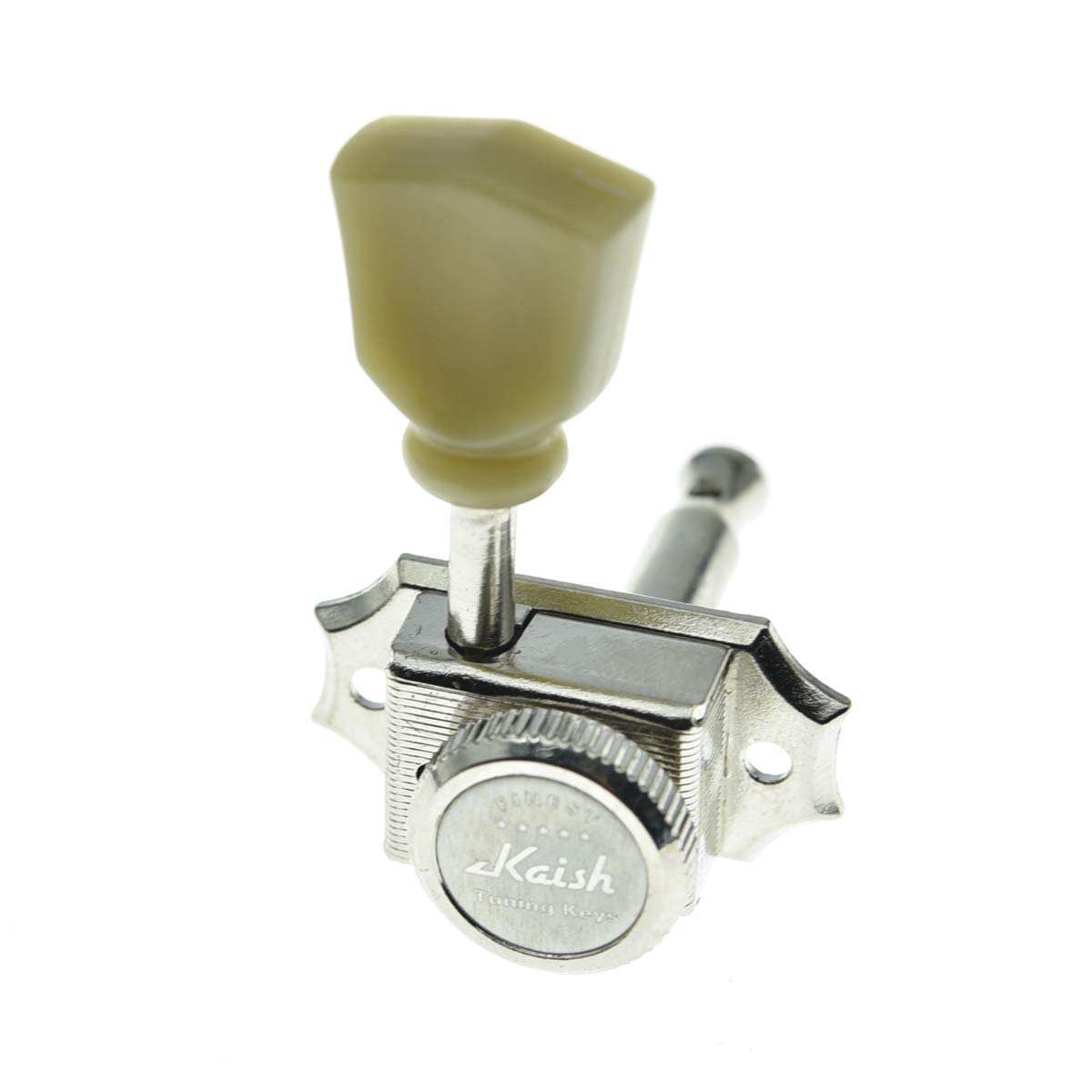 3L3R Guitar Vintage Style Locking Tuners Tuning Pegs Keys Guitar Machine Heads Guitar Part for Les Paul Guitars Nickel with Tulip Button