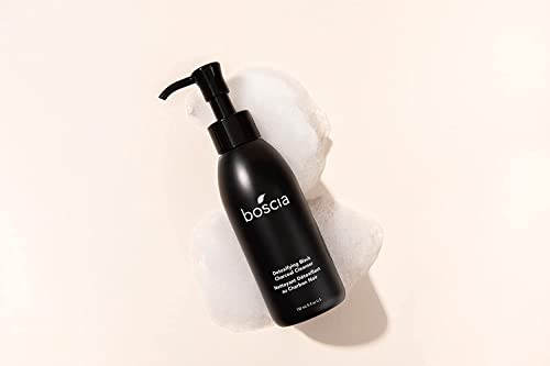 boscia Detoxifying Black Charcoal Cleanser. Vegan Skincare, Thermal Activated Charcoal Blackhead Remover, Vitamin C Brightening Face Wash, 150mL