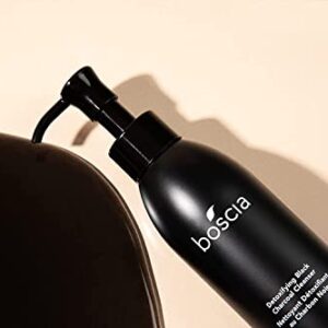 boscia Detoxifying Black Charcoal Cleanser. Vegan Skincare, Thermal Activated Charcoal Blackhead Remover, Vitamin C Brightening Face Wash, 150mL