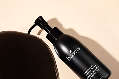 boscia Detoxifying Black Charcoal Cleanser. Vegan Skincare, Thermal Activated Charcoal Blackhead Remover, Vitamin C Brightening Face Wash, 150mL