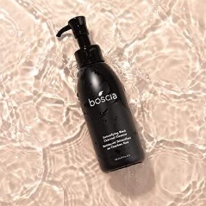 boscia Detoxifying Black Charcoal Cleanser. Vegan Skincare, Thermal Activated Charcoal Blackhead Remover, Vitamin C Brightening Face Wash, 150mL