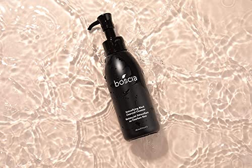 boscia Detoxifying Black Charcoal Cleanser. Vegan Skincare, Thermal Activated Charcoal Blackhead Remover, Vitamin C Brightening Face Wash, 150mL