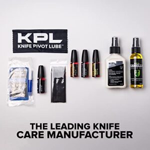 KNIFE PIVOT LUBE Original Knife Oil for Blades, Synthetic Pocket Knife Lubricant, Knife Honing Oil for Cleaning Knives, Premium Knife Oil Lubricant for Blade Care, Precision Knife Oiler Bottle (10ml)