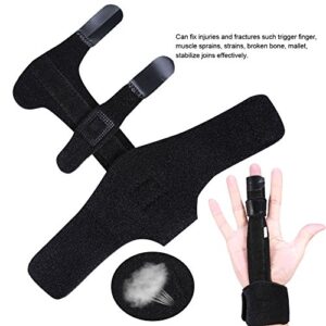 FILFEEL Finger Splint, Adjustable Aluminium Index Middle Finger Splint Hand Support Recovery Brace & Injury Tools