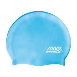 Zoggs Unisex's Easy-fit Silicone Swimming Cap, Black, One Size