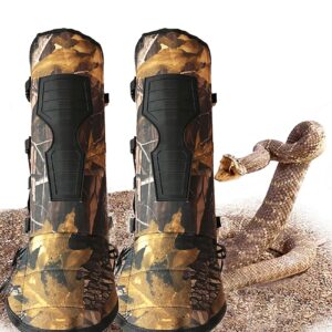 v-cheetong snake gaiters anti-bite snake guards lower leg armor water proof comfortable protection gear for hunting hiking outdoors survival kit suitable for men and women (classic camouflage)