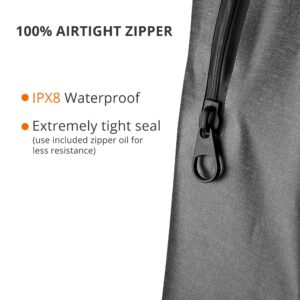 Durabag Airtight Waterproof Backpack - 20L Dry Bag for Hiking, Camping, Kayaking - Padded Shoulder Straps - Airtight Zipper for Outdoor Protection from Dust and Water