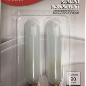 Satco S3715 Set of 3 Blister Packs Each with Two T6 Candelabra Tubular 15 Watt 120V Incandescent Dimmable Frosted Bulbs; Total of 6 Bulbs; C-5A Filament; E12 ANSI Base; 2700K Warm White