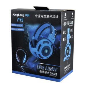 F15 LED Light Gaming Headphone HiFi Stereo Game Headset Stereo Bass Earphone with Microphone for PC Gamer