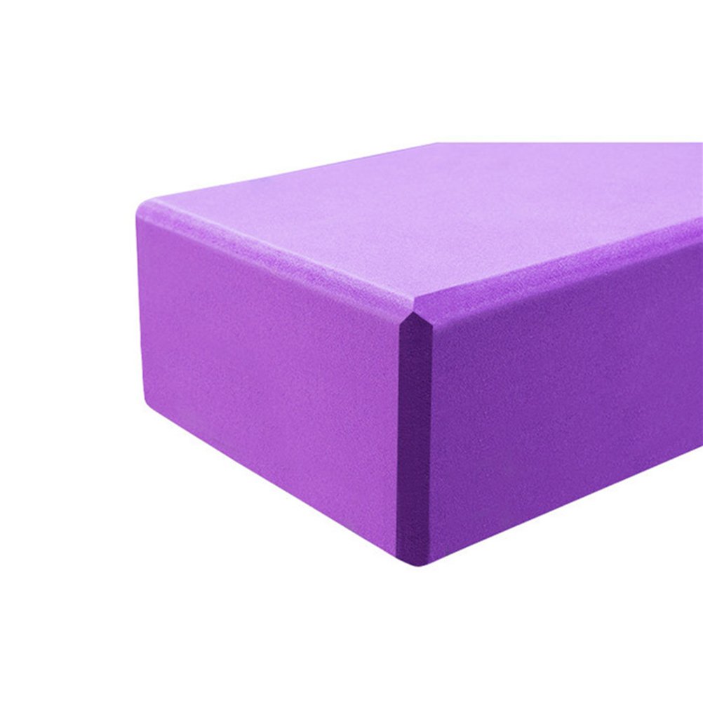 Supvox Yoga Pilates Bricks High Density EVA Foam Block Exercise Stretching Aid (Purple)