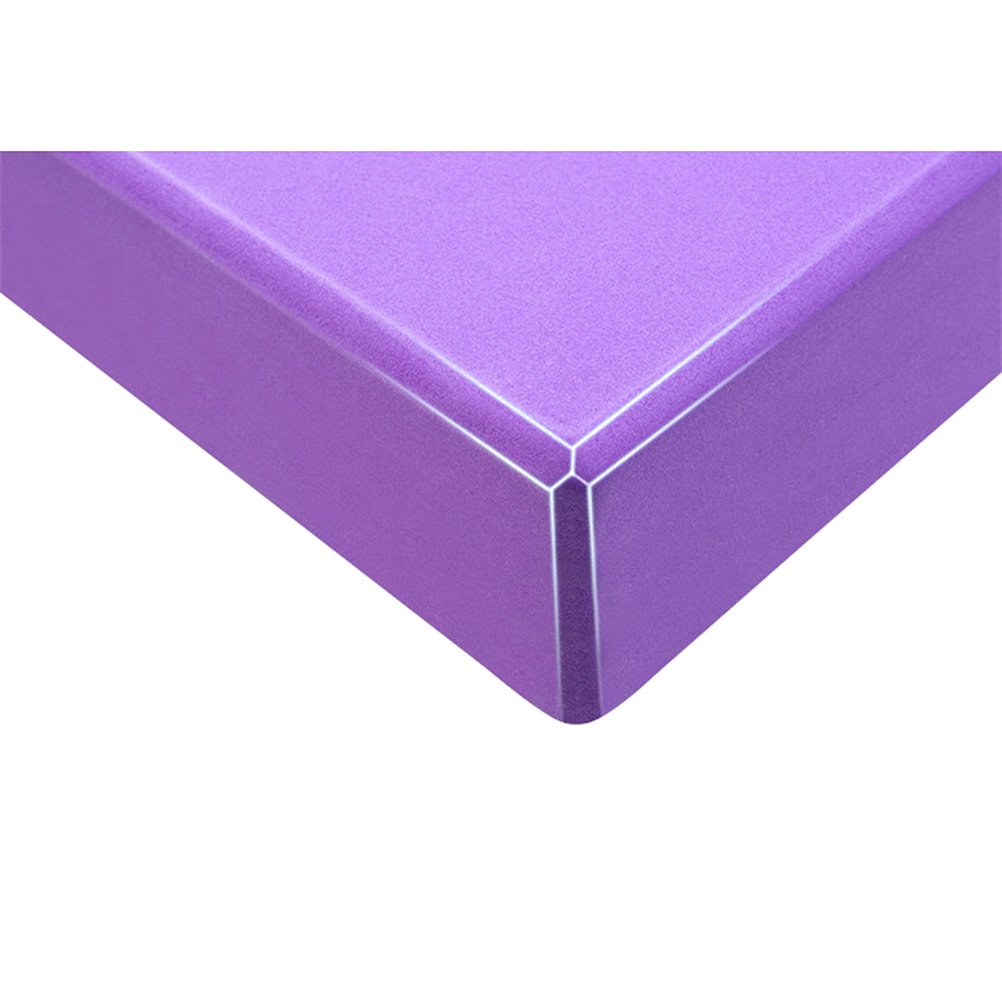 Supvox Yoga Pilates Bricks High Density EVA Foam Block Exercise Stretching Aid (Purple)