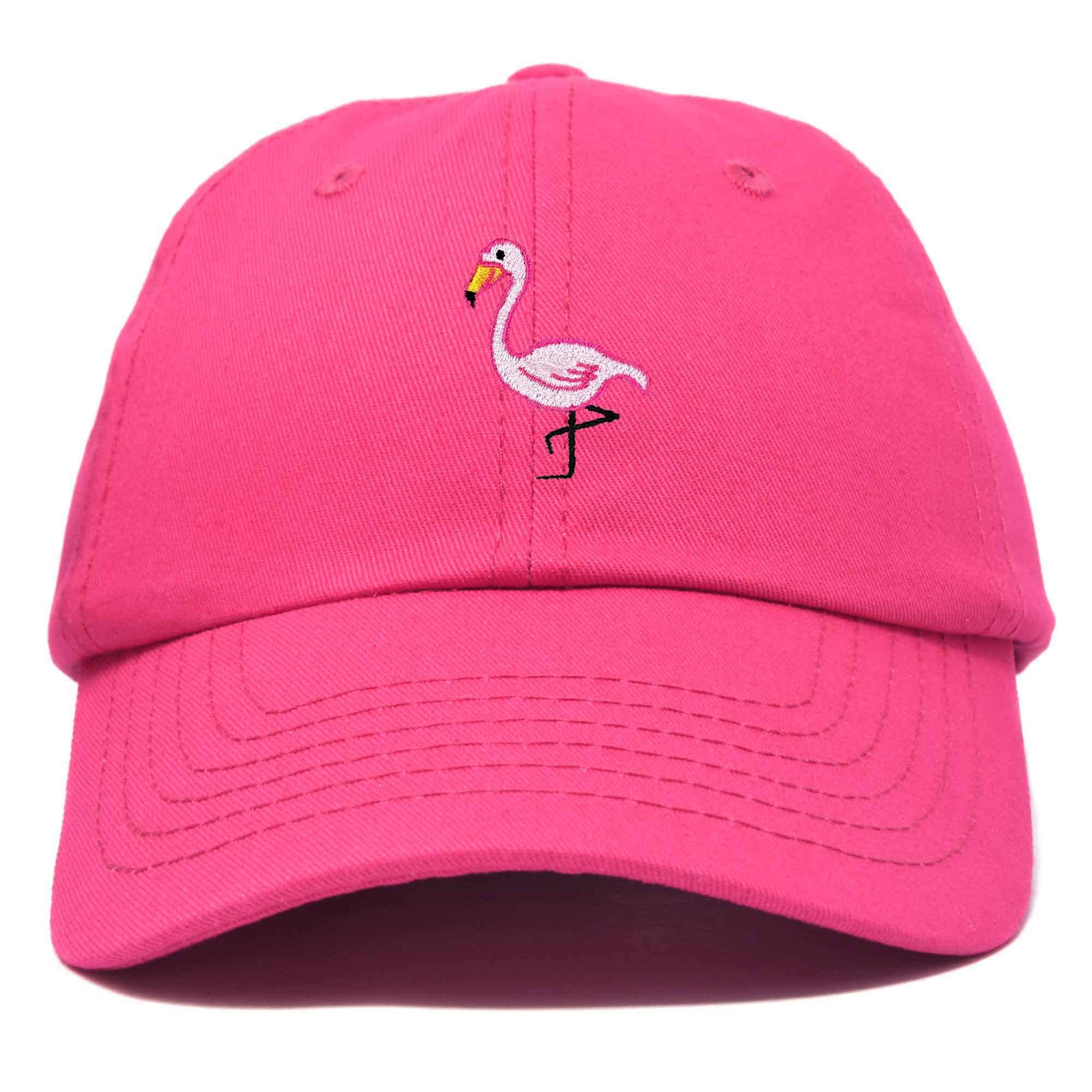 DALIX Flamingo Hat Women's Baseball Cap in Hot Pink