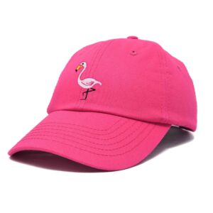 DALIX Flamingo Hat Women's Baseball Cap in Hot Pink