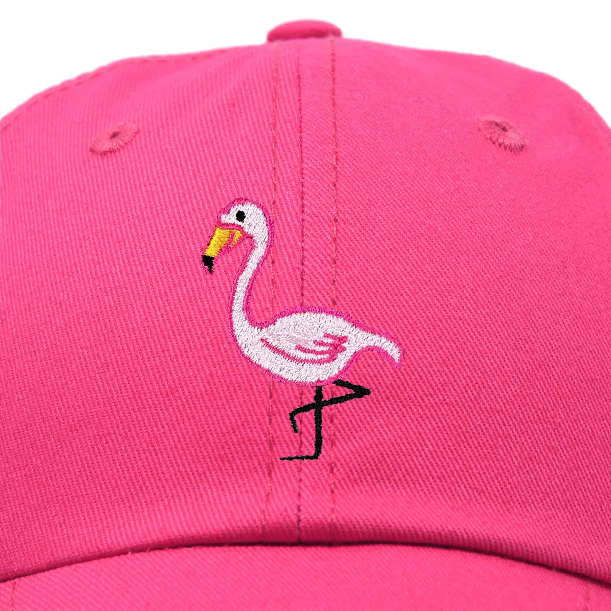 DALIX Flamingo Hat Women's Baseball Cap in Hot Pink