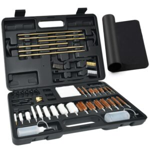 Gun Cleaning Kit Universal Supplies for Hunting Rifle Handgun Shot Gun Cleaning Kit for All Guns with Case