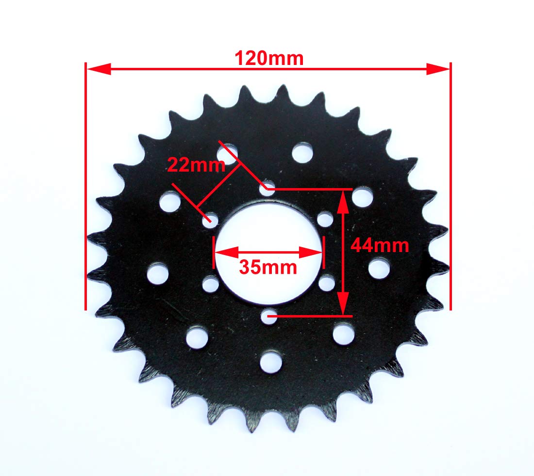 L-faster Bike Spoke Wheel Chainwheel 28T Bicycle Sprocket for Spokes Mount Electric Bike Left Drive Kit Replacement Parts Spokes Gear Set (kit 4)