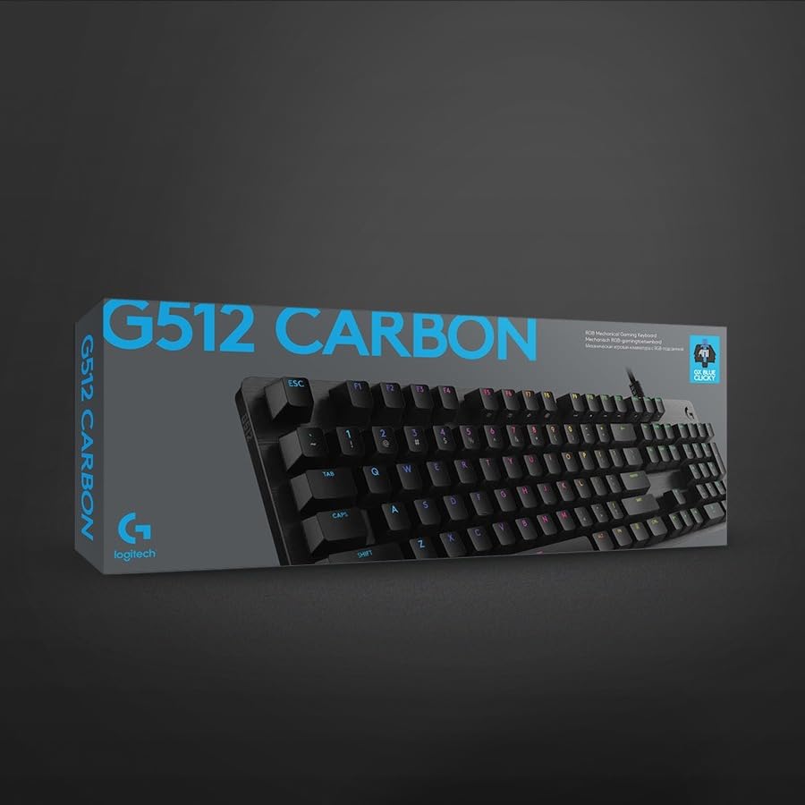 Logitech G512 Carbon RGB Mechanical USB 2.0 Gaming Keyboard (Romer-G Tactile)