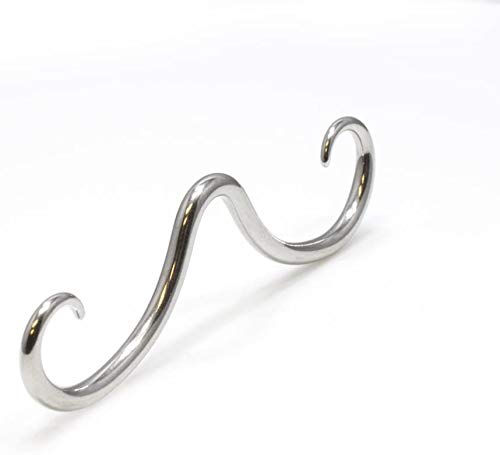 BodyJewelryOnline Surgical Steel Septum Mustache Nose Ring 16 Gauge, Septum Mustache Nose Ring