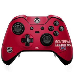 skinit decal gaming skin compatible with xbox one elite controller - officially licensed nhl montreal canadiens lineup design