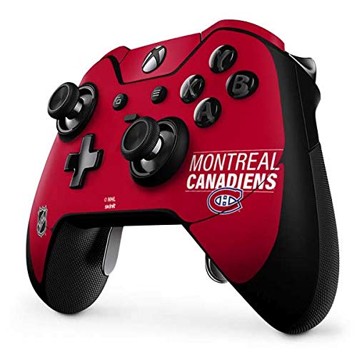 Skinit Decal Gaming Skin Compatible with Xbox One Elite Controller - Officially Licensed NHL Montreal Canadiens Lineup Design