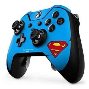 Skinit Decal Gaming Skin Compatible with Xbox One Elite Controller - Officially Licensed Warner Bros Superman Official Logo Design