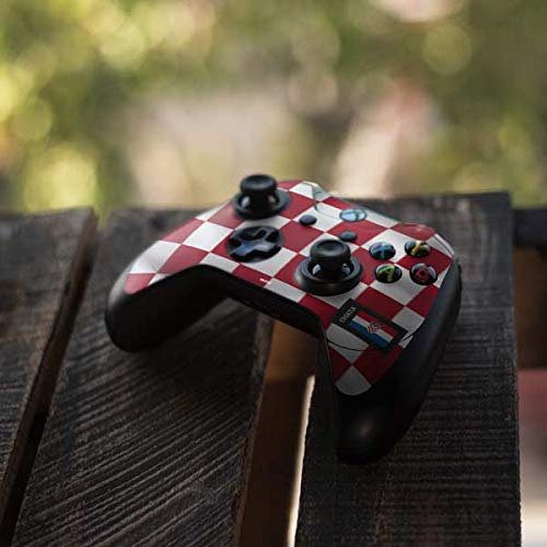 Skinit Decal Gaming Skin Compatible with Xbox One Elite Controller - Originally Designed Croatia Soccer Flag Design