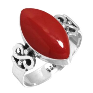 jeweloporium red stone 925 silver ring for women stone handmade silver ring size 7 easter gift cocktail jewelry