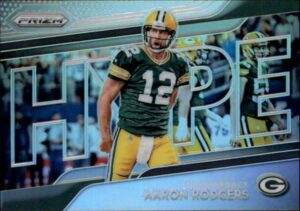 2018 panini prizm hype prizm retail #6 aaron rodgers green bay packers nfl football trading card