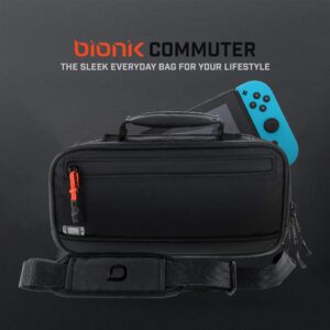 bionik BNK-9030 Commuter Reinforced Tactile Bag for Nintendo Switch and Accessories, Black