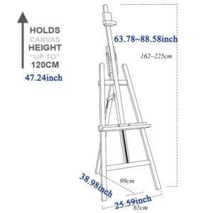 Mont Marte Floor Easel w/Tilt Beech Wood