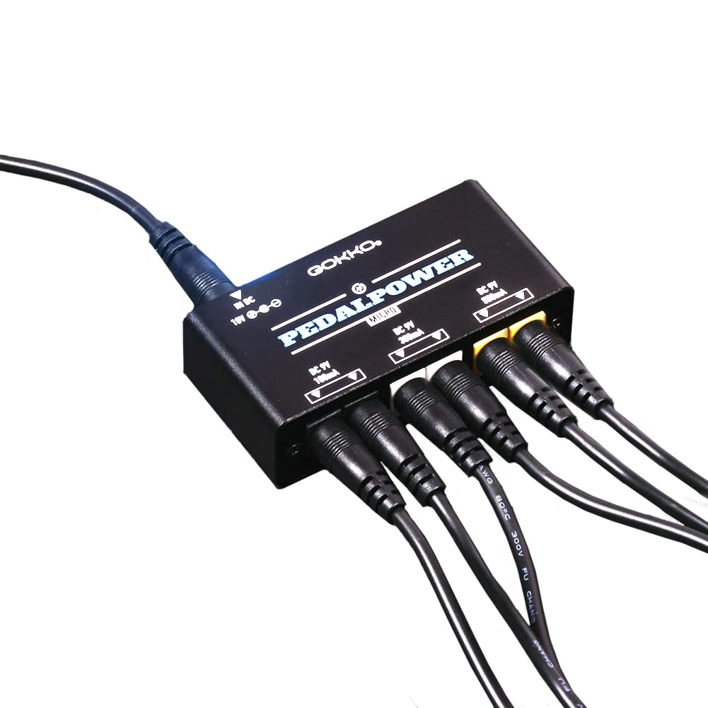 GOKKO Mini Pedal Power Supply with 6 Outputs (GK-37)