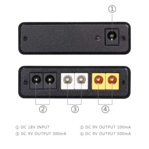 GOKKO Mini Pedal Power Supply with 6 Outputs (GK-37)