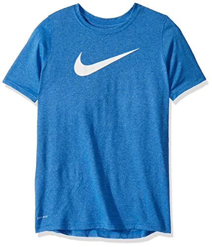 Nike Boys' Legend Dri-FIT Graphic Tee(Game Royal/White,Large)