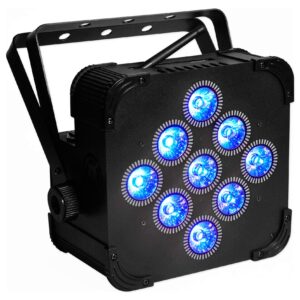 (2) Rockville Best PAR 60 Rechargeable Wash Lights w/Wireless DMX+RGBWA+UV+Bag