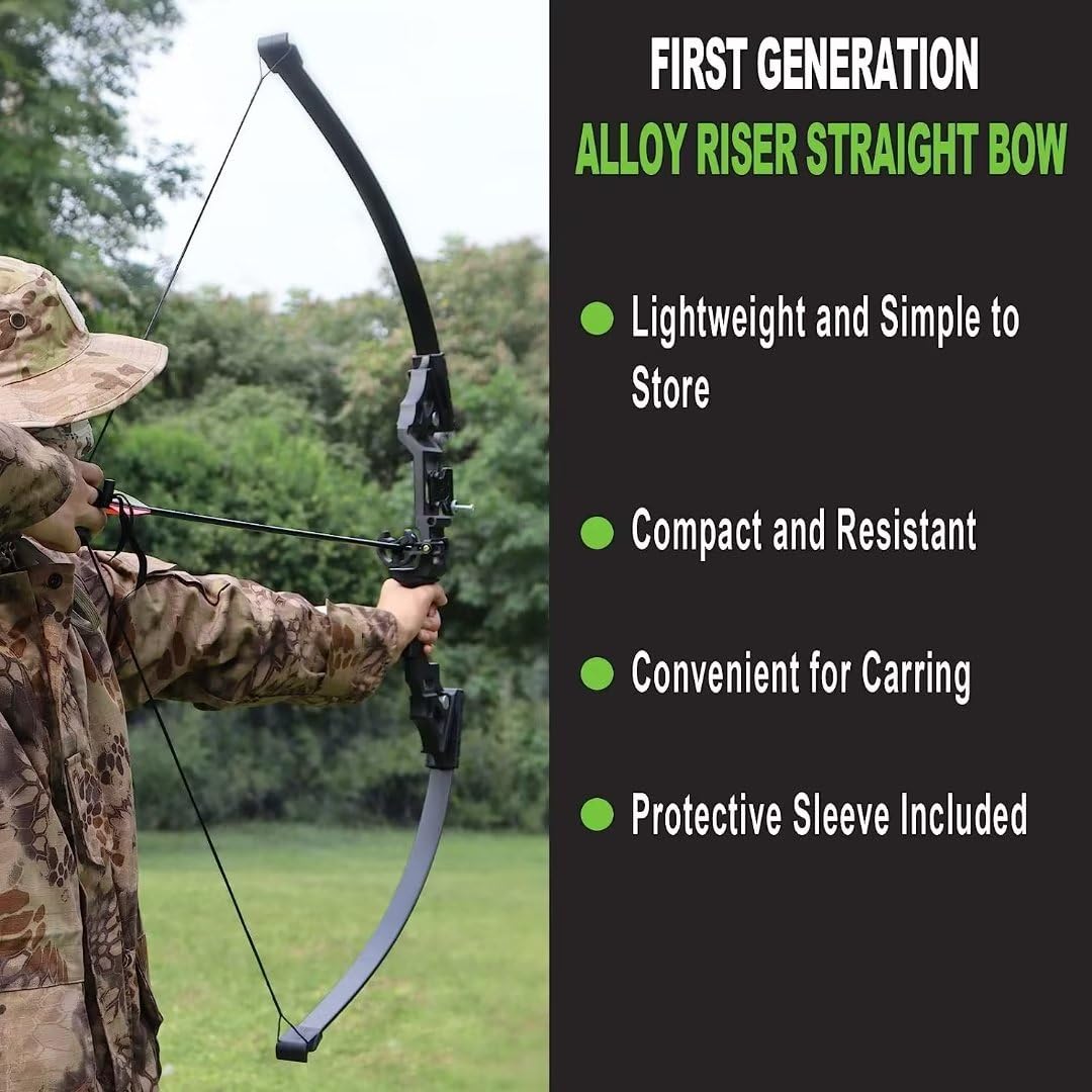 Archery Bows for Adults, Takedown Aluminum Alloy Riser Bow and Arrow Set for Adults Beginners, 30 40 Lbs Right Hand Archery Set with 12 Arrows Recurve Kit