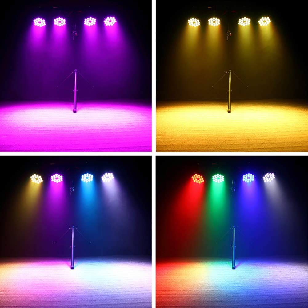 Par Lights LED Stage Lights, U`King 10Wx18 RGBW Uplight Stage Lighting Effect by DMX and Sound Activated Control Wash Light for Wedding Parties Church Club DJ Live Show