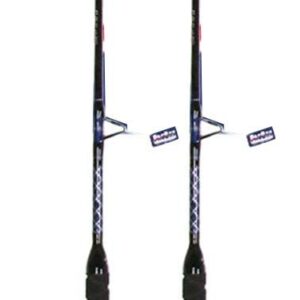 Xcaliber Marine Pair of (2) Inshore Series 6' 20-40 lb Saltwater Boat RODS (Blue and Silver)