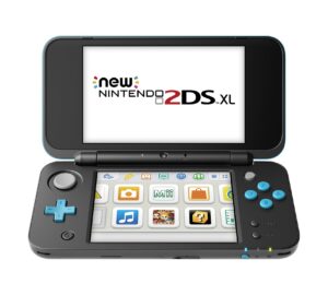 nintendo new 2ds xl - black + turquoise (renewed)