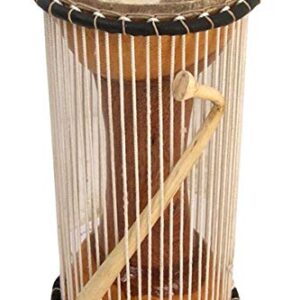 Paragon Heartwood Mali Tama 5" x 11" - Professional African Talking Drum - Stick included