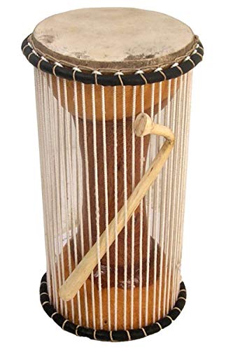 Paragon Heartwood Mali Tama 5" x 11" - Professional African Talking Drum - Stick included