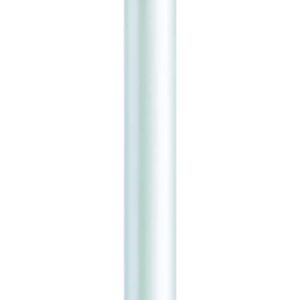 Solus SP7-WH 7' Outdoor Direct Burial Lamp Post with Cross Arm, Fits Most Standard 3" Post Top Fixtures, Includes Inlet Hole, Easy to Install, Corrosion & Weather Resistant, White