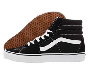 vans sk8-hi unisex casual high-top skate shoes black/white/black